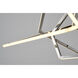 Canada LED 53 inch Chrome LED Chandelier Ceiling Light